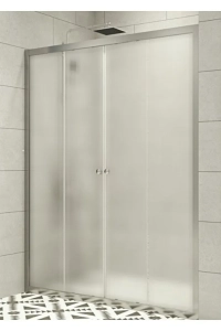 Ön Cephe Buzlu Temperli Cam Sürgülü Kapılı Duşakabin Teknesiz